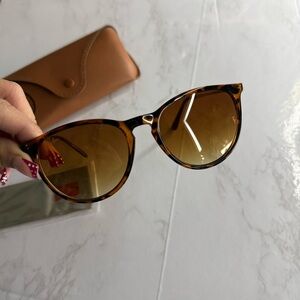 Ray-Ban Brown Gradient Sunglasses